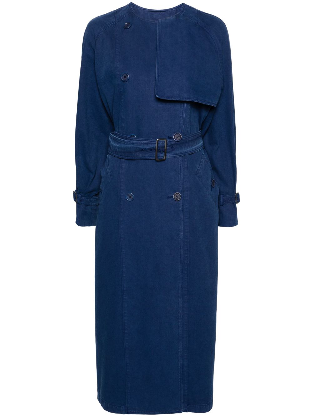 Max Mara Calao 帆布风衣 - 蓝色