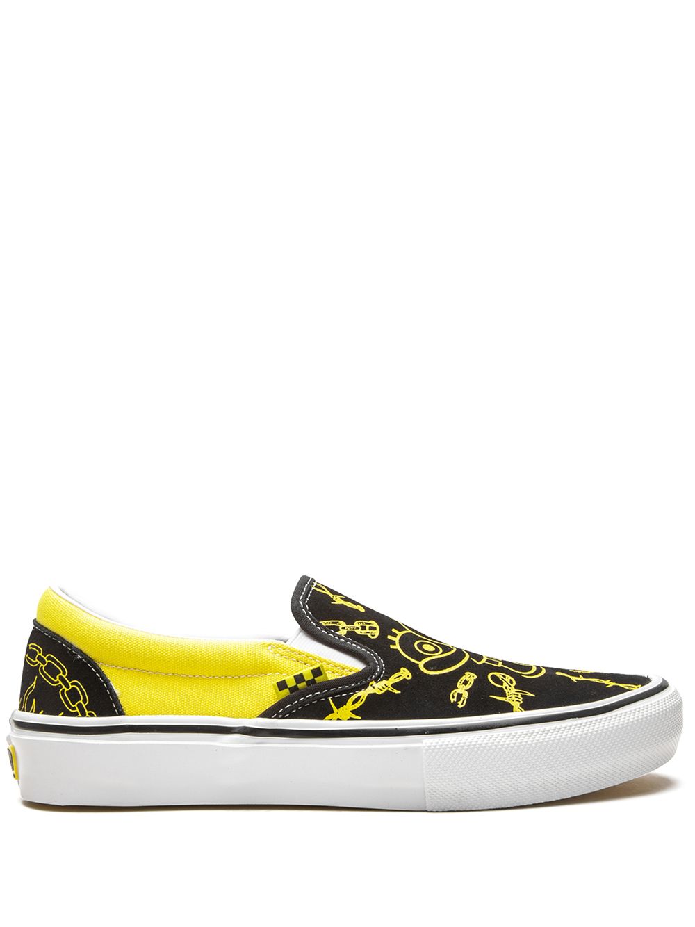 Vans x Spongebob x Gigliotti Skate Slip-On 板鞋 - 黑色