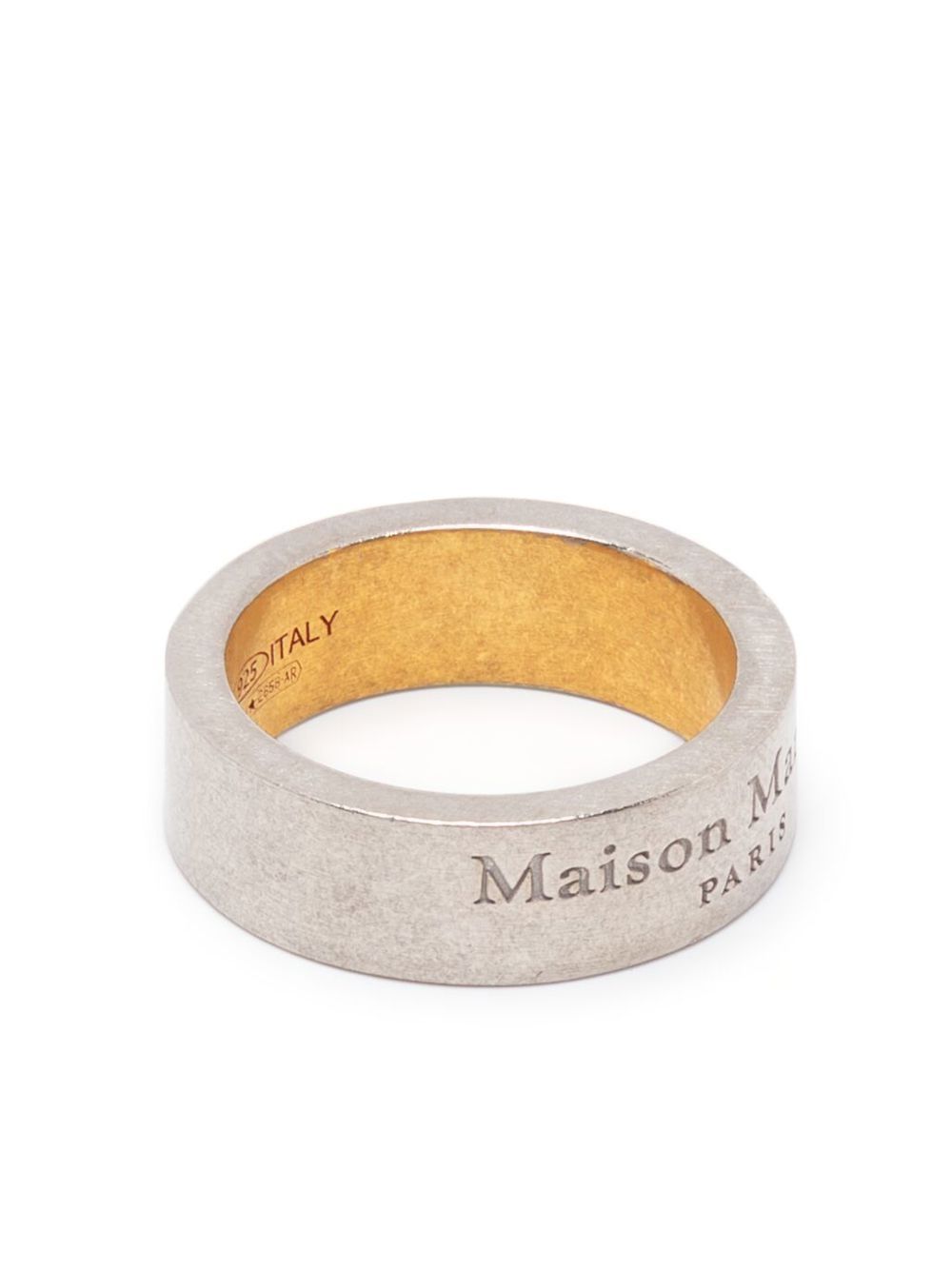 Maison Margiela logo雕刻戒指 - 银色