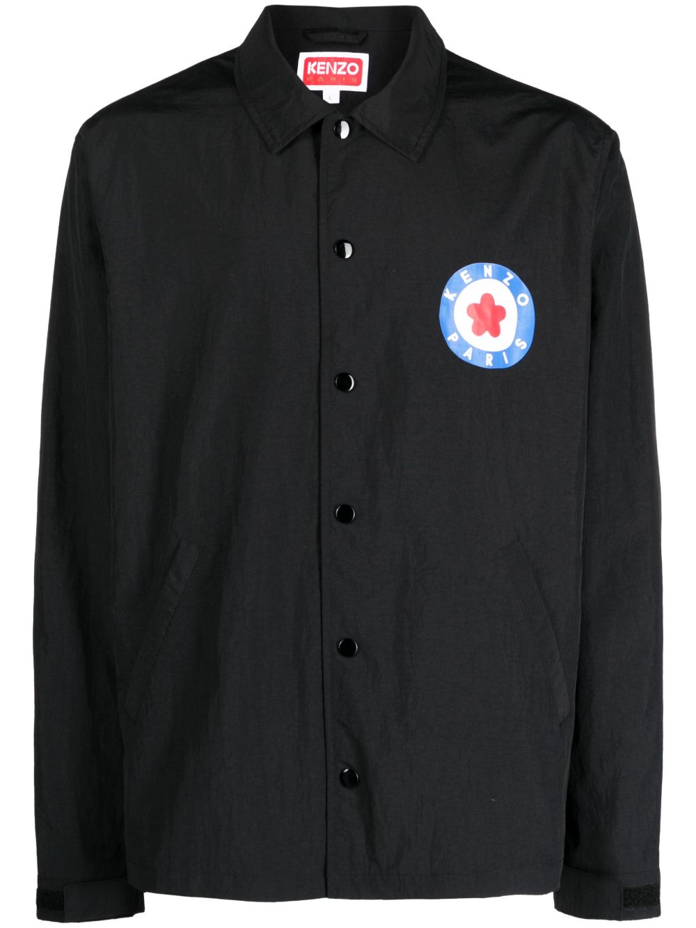 Kenzo Target logo标记衬衫式夹克 - 黑色