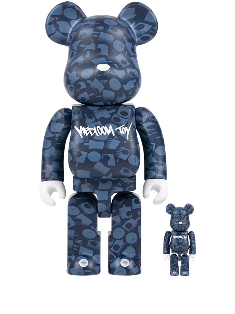 MEDICOM TOY x Stash BE@RBRICK 100% and 400% 模型玩具套装 - 蓝色