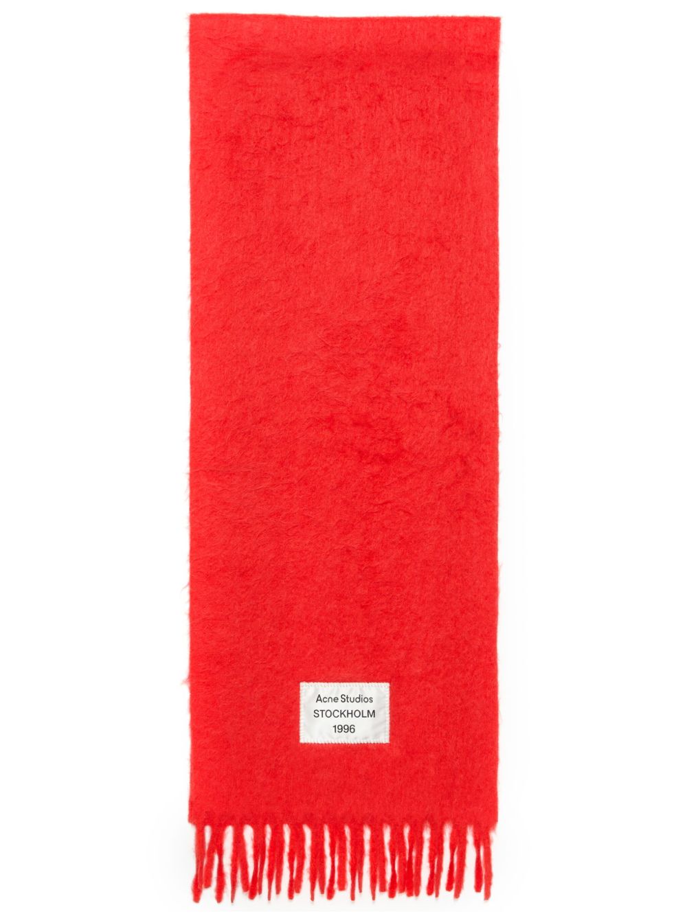 Acne Studios 流苏边围巾 - 红色