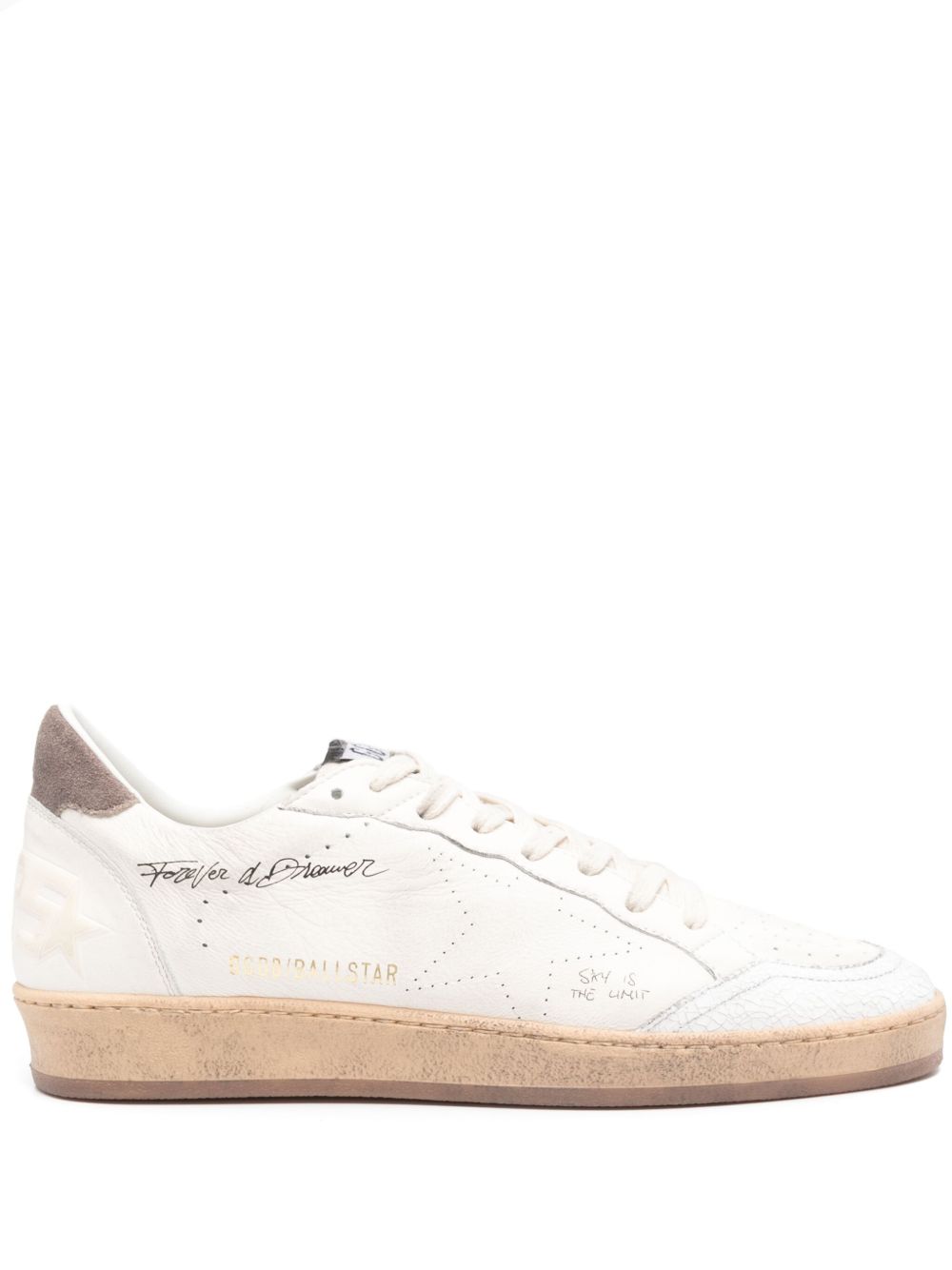 Golden Goose Ballstar 皮质运动鞋 - 白色