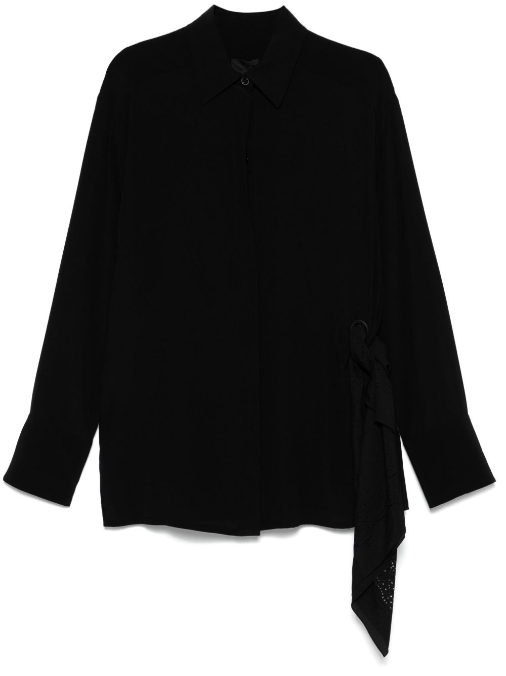 Givenchy 围巾细节衬衫 - 黑色