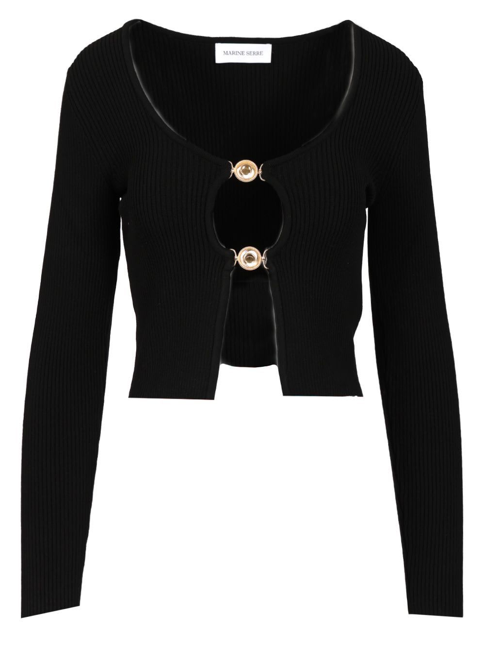 Marine Serre Moon Jewelry Open Cardigan