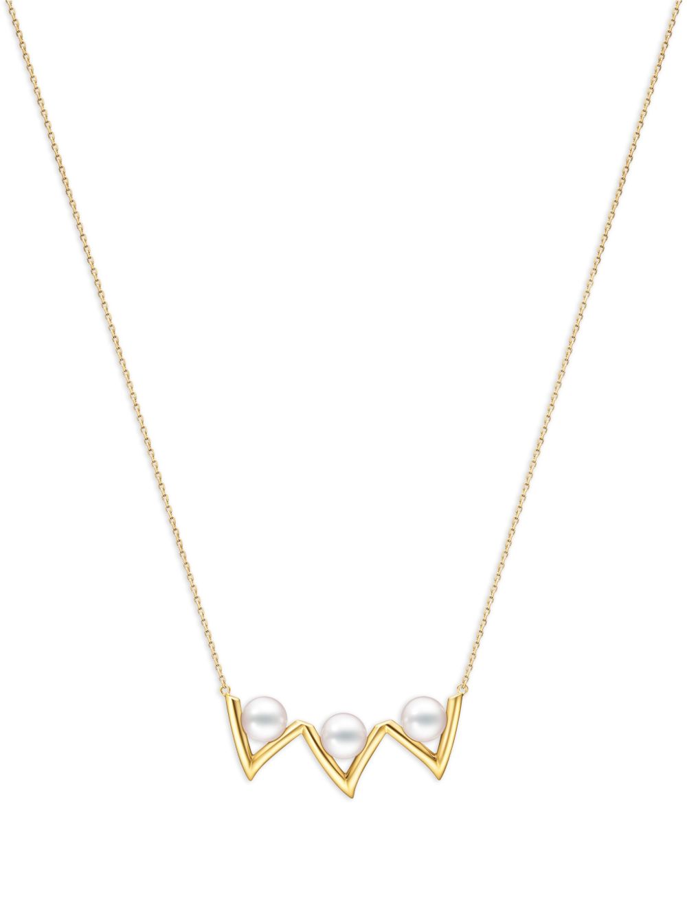 TASAKI 18K黄金 Danger Claw 珍珠项链 - 金色