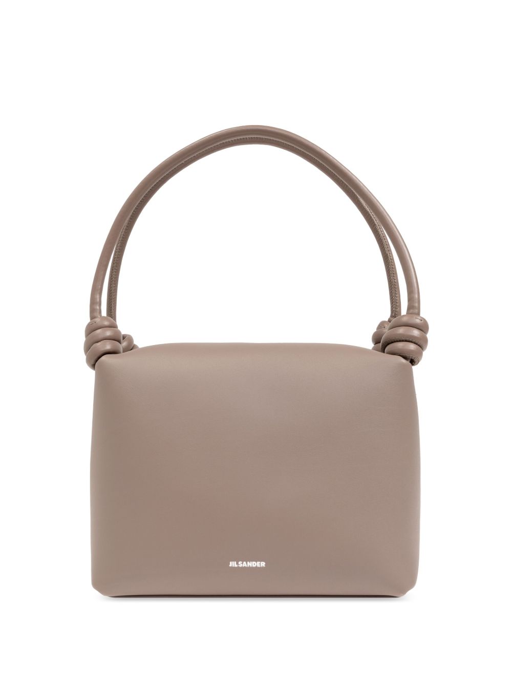 Jil Sander 结饰细节小号手提包 - 褐色
