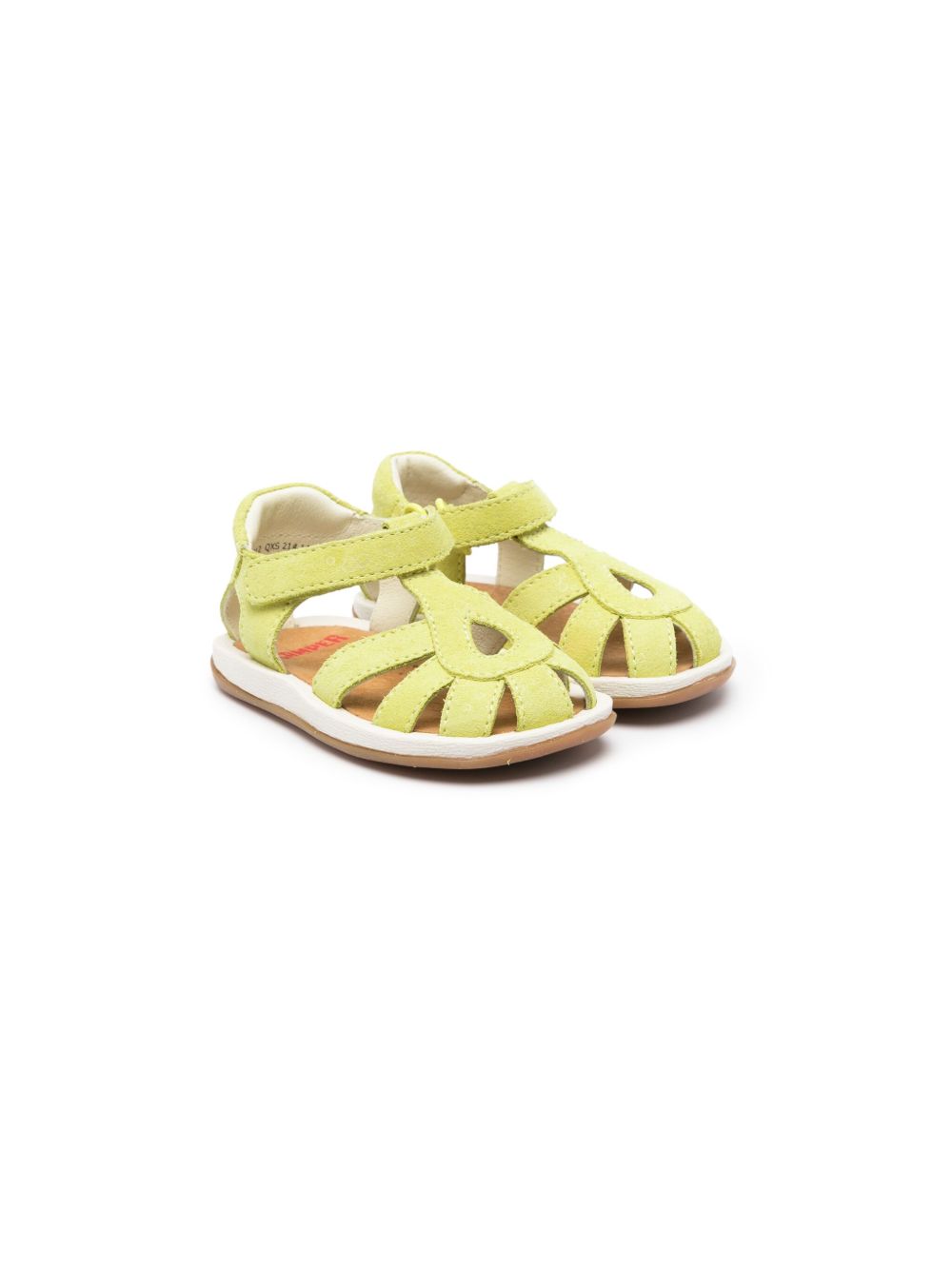 Camper Kids Bicho 笼形皮质凉鞋 - 黄色