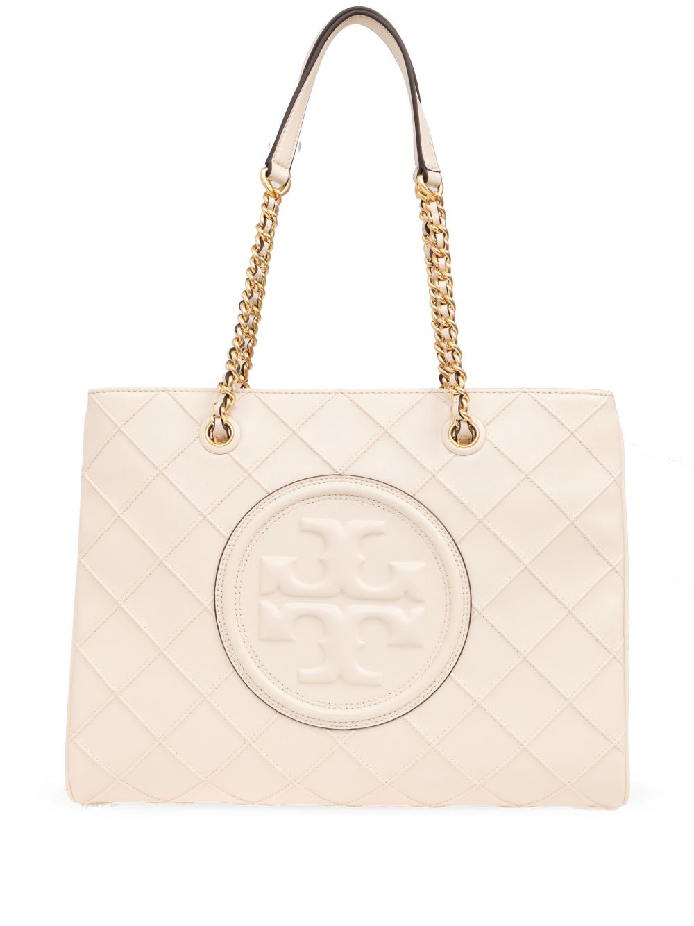 Tory Burch Fleming 皮质手提包 - 中性色