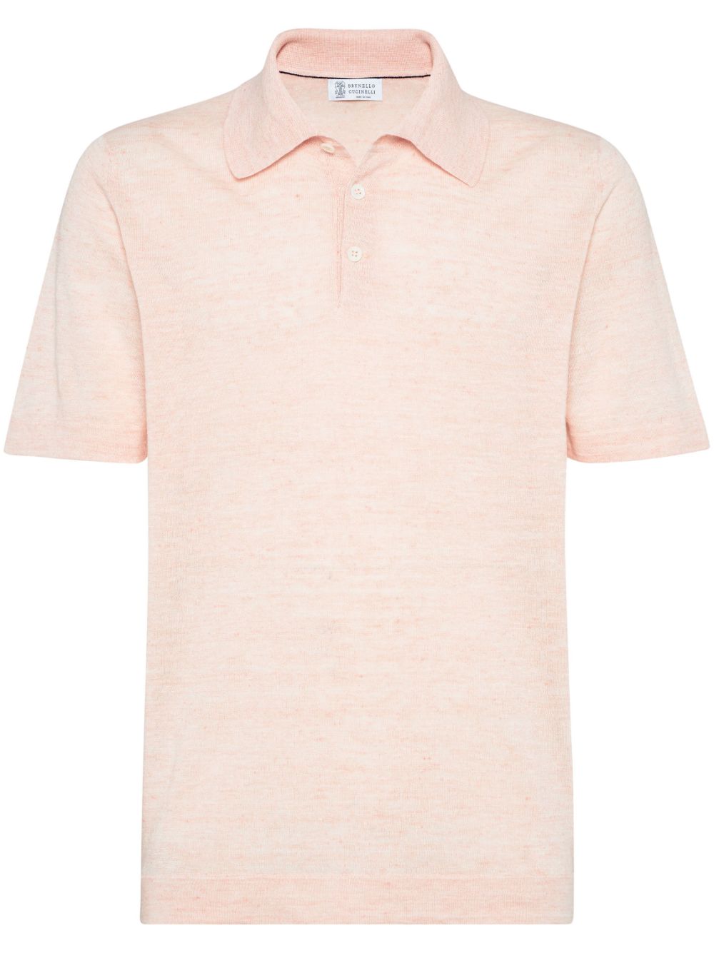 Brunello Cucinelli 密织polo衫 - 粉色