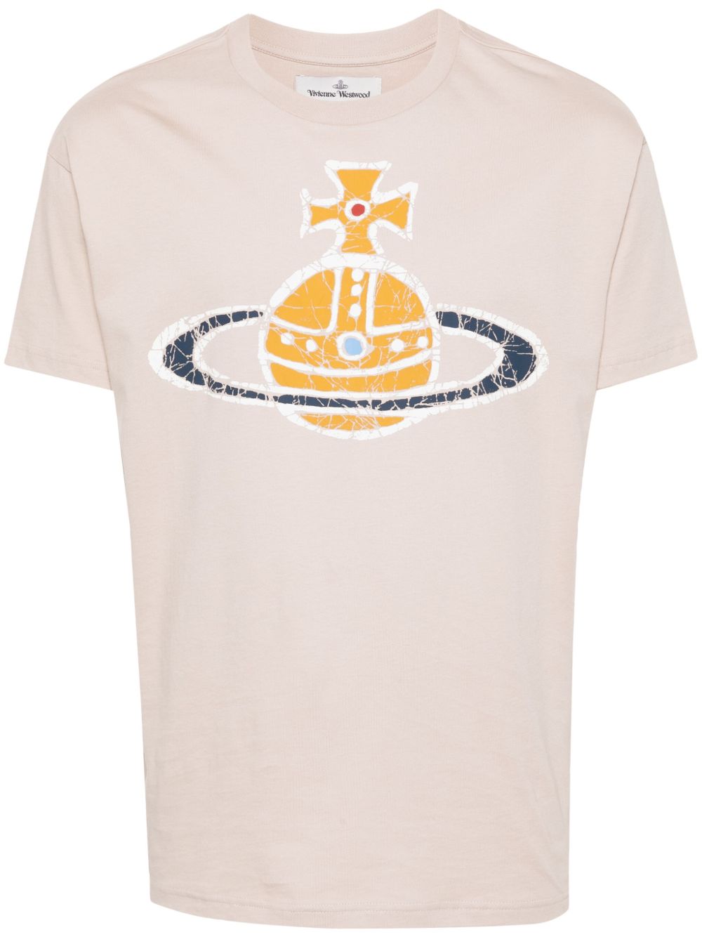 Vivienne Westwood 土星logo印花棉T恤 - 中性色