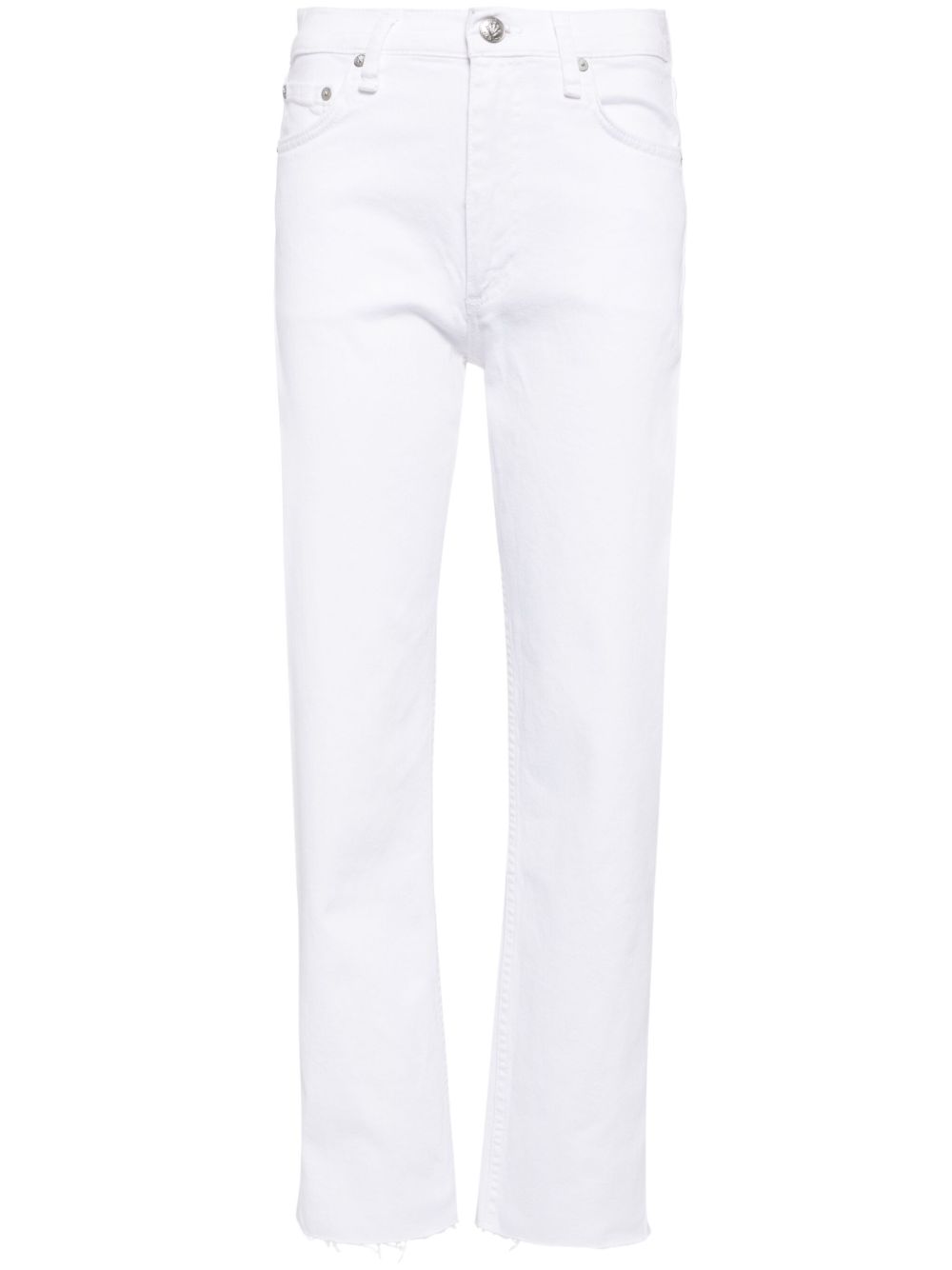 rag & bone Harlow 直筒牛仔裤 - 白色