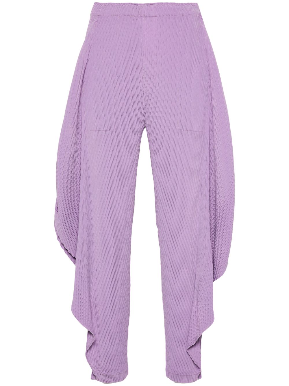 Issey Miyake Orbicular Pleats 长裤 - 紫色