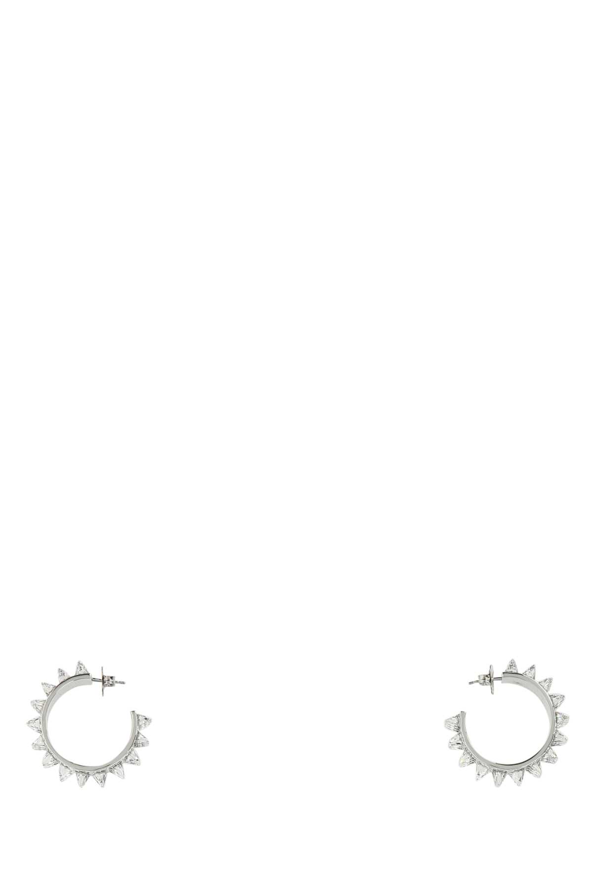 Amina Muaddi Embellished Metal Big Karma Earrings