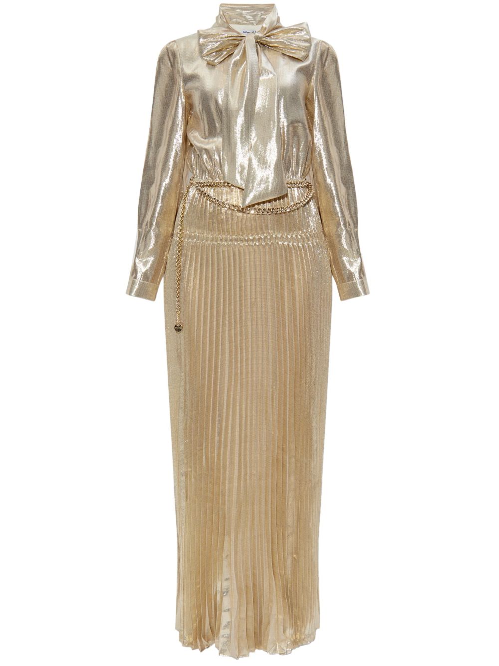 Self-Portrait Lurex maxi dress - 金色