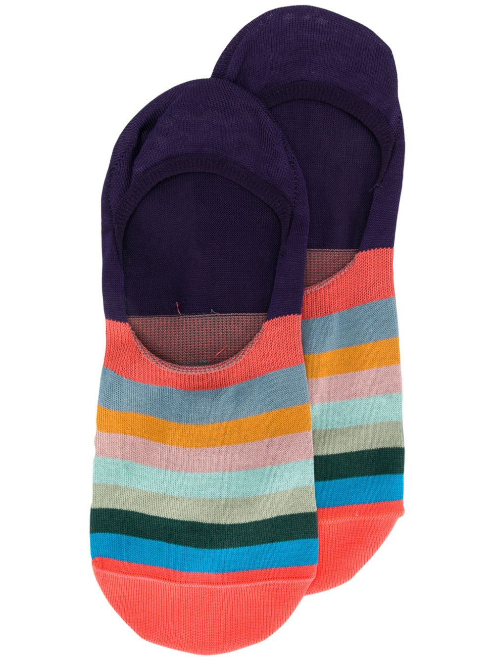 Paul Smith Artist Stripe针织袜 - 橘色