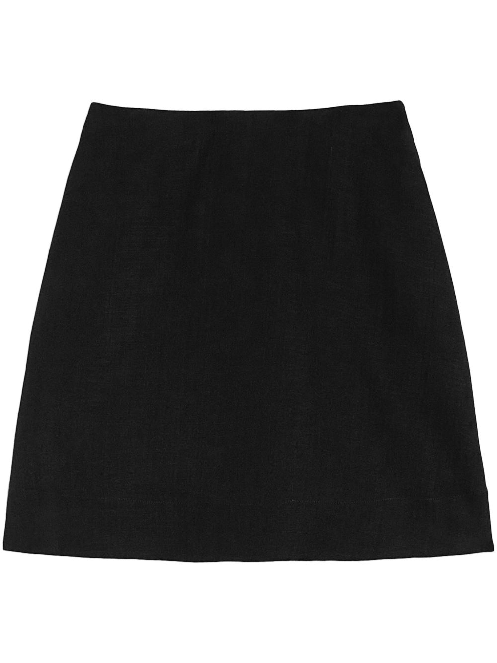 Jil Sander 高腰A字迷你半身裙 - 黑色
