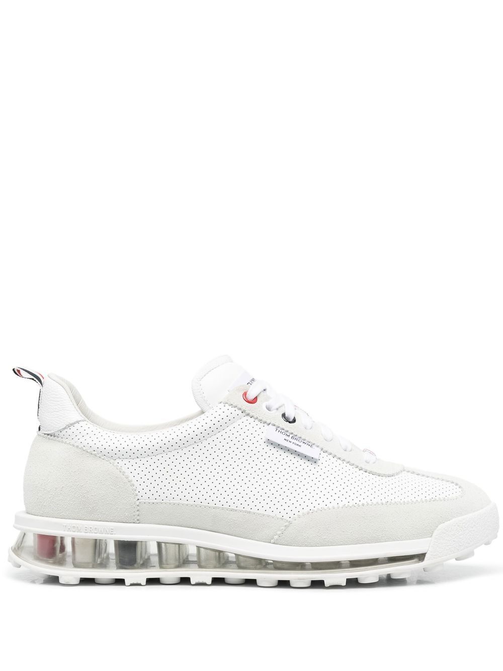 Thom Browne RWB 条纹低帮运动鞋 - 白色