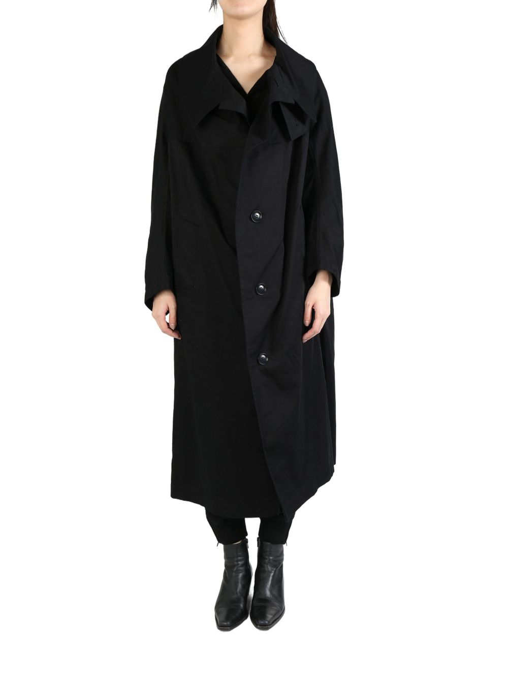 Y's cotton coat - 黑色