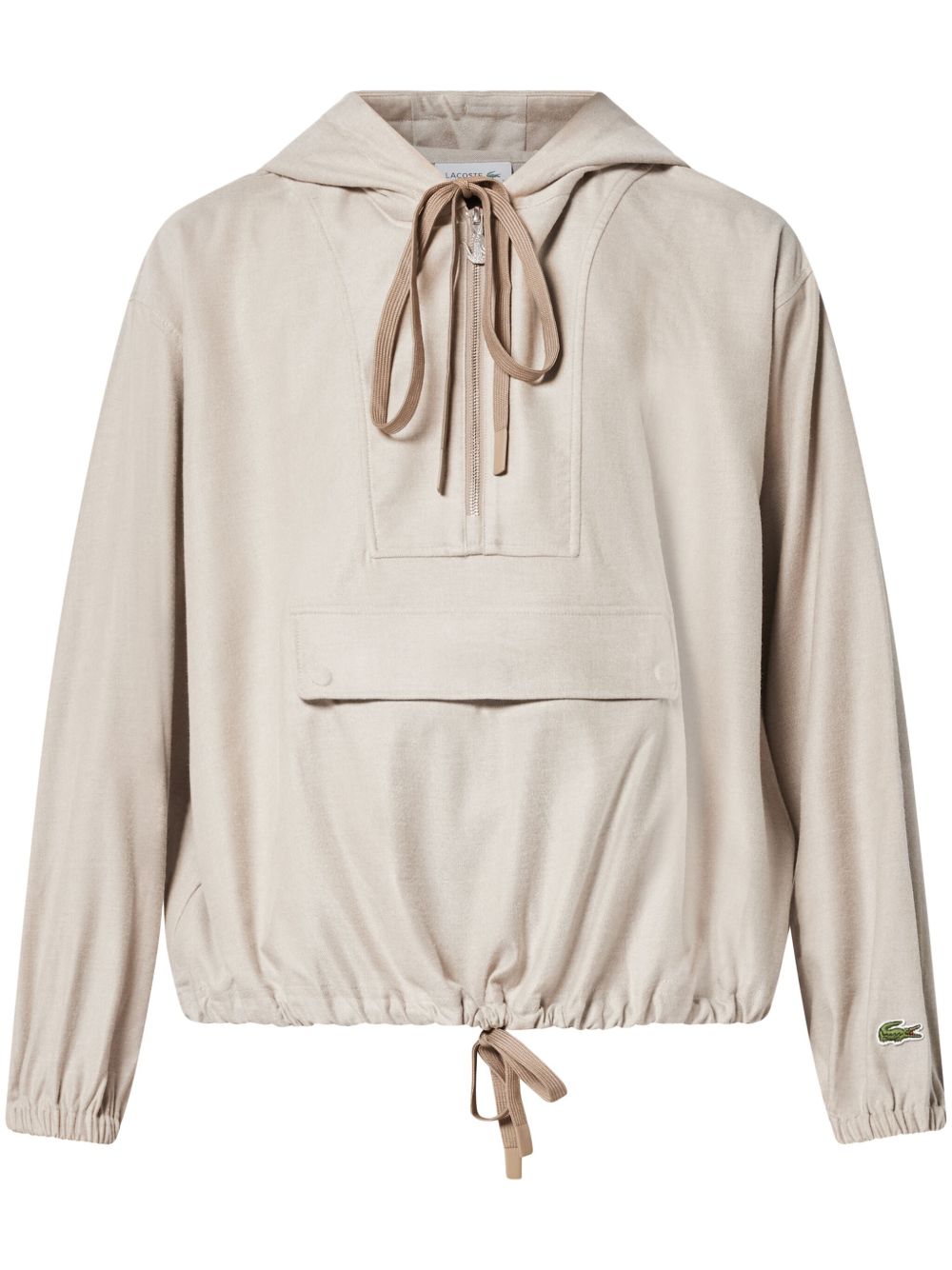 Lacoste 抽绳棉连帽衫 - 中性色