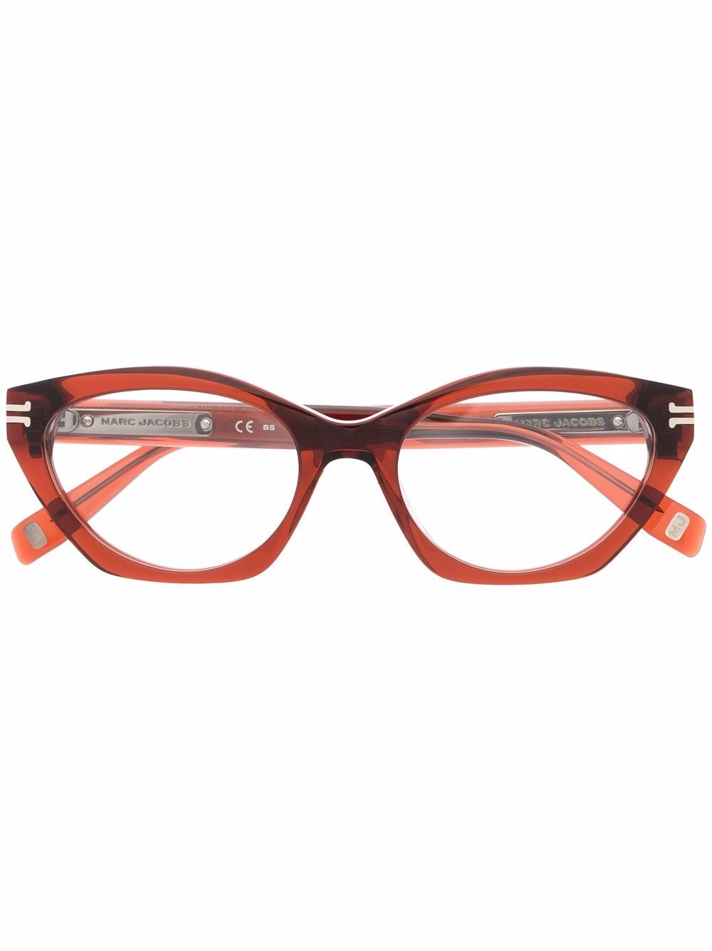 Marc Jacobs Eyewear 猫眼框眼镜 - 褐色