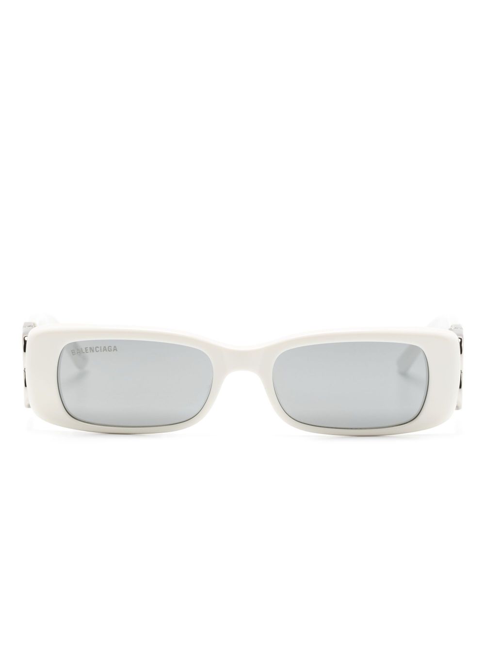 Balenciaga Eyewear Dynasty 长方形镜框太阳眼镜 - 白色