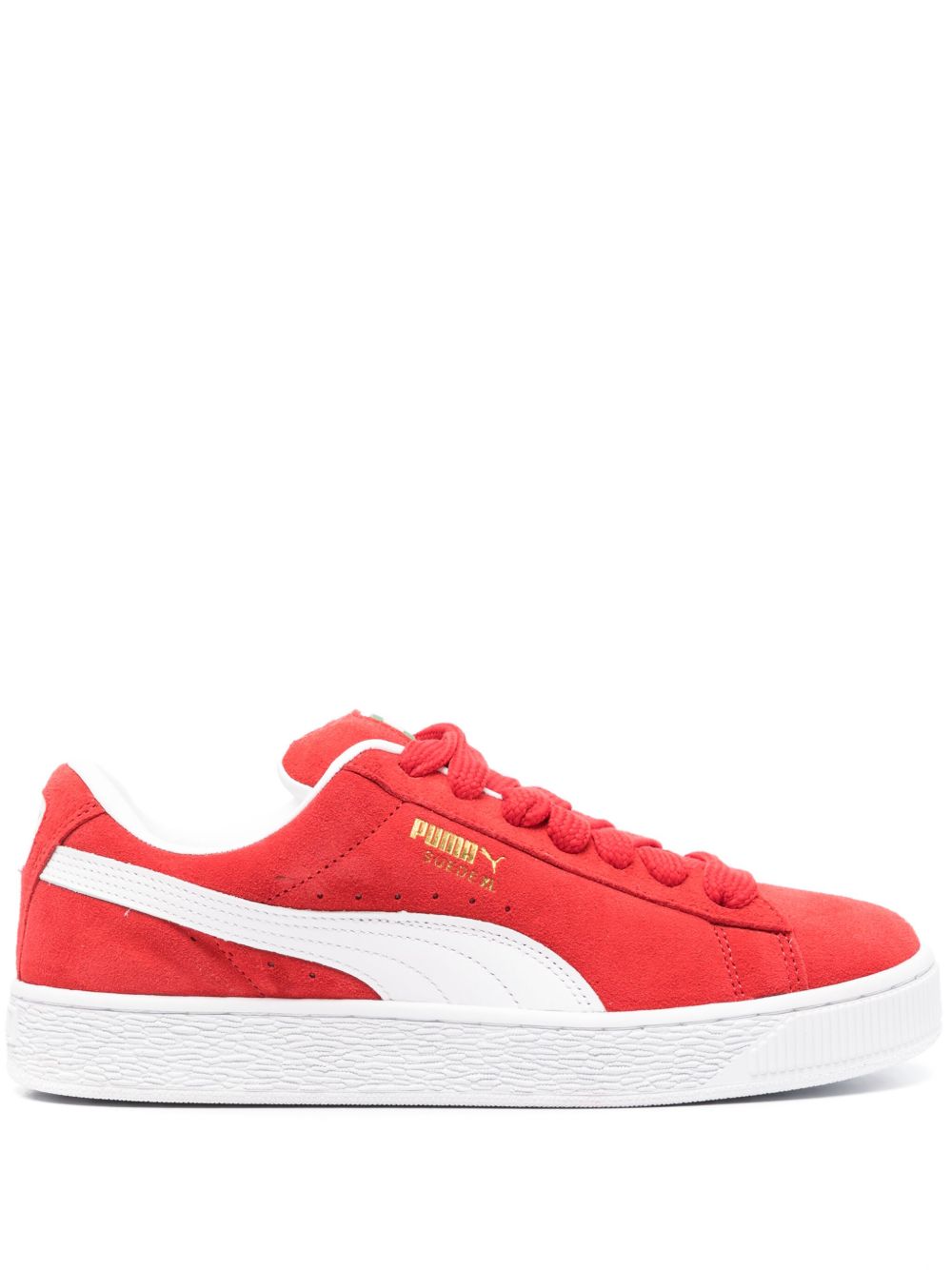 PUMA Suede XL logo印花运动鞋 - 红色