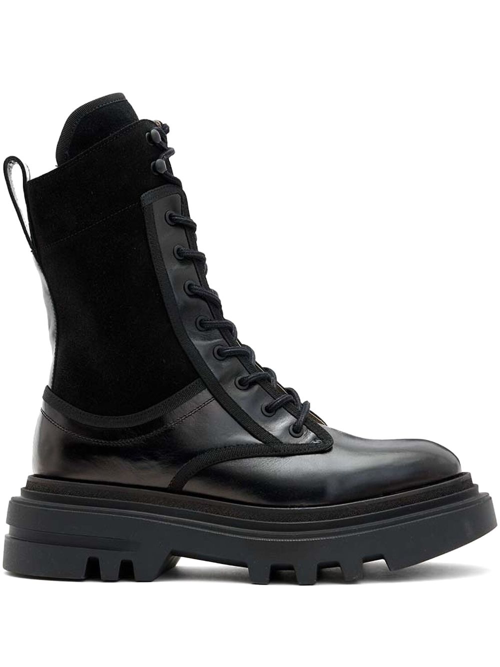 AllSaints 皮靴 - 黑色