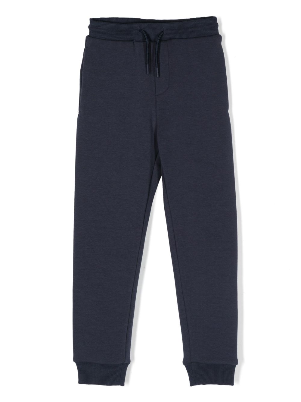 Kenzo Kids logo印花抽绳运动裤 - 蓝色