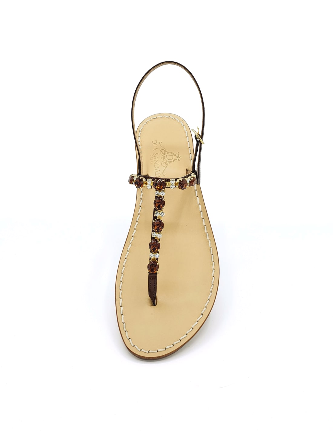 Dea Sandals Axel Tobacco Capri Jewel Sandals