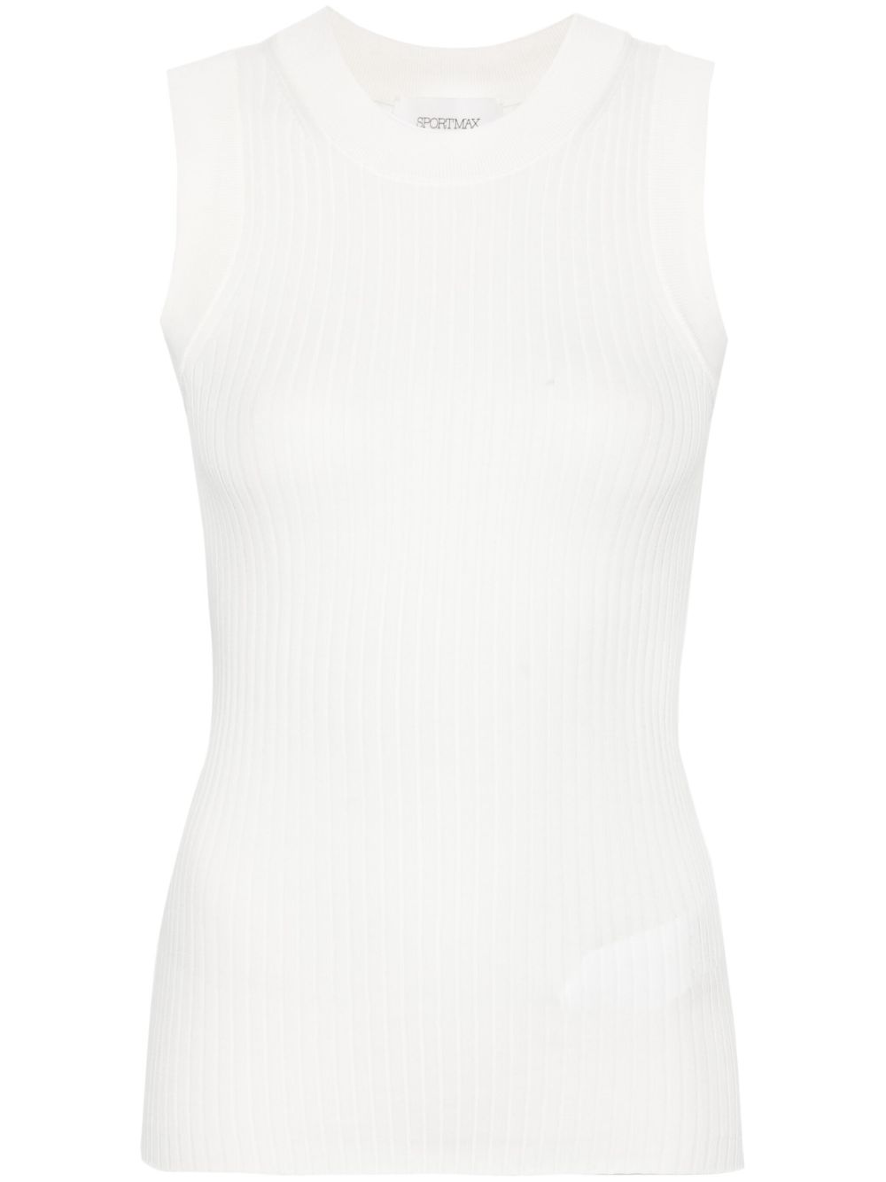Sportmax Toledo 针织坦克背心 - 白色