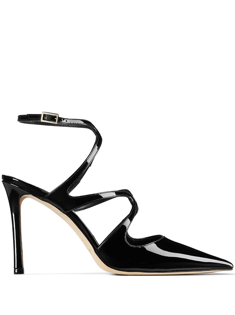 Jimmy Choo Azia 漆皮高跟鞋 - 黑色