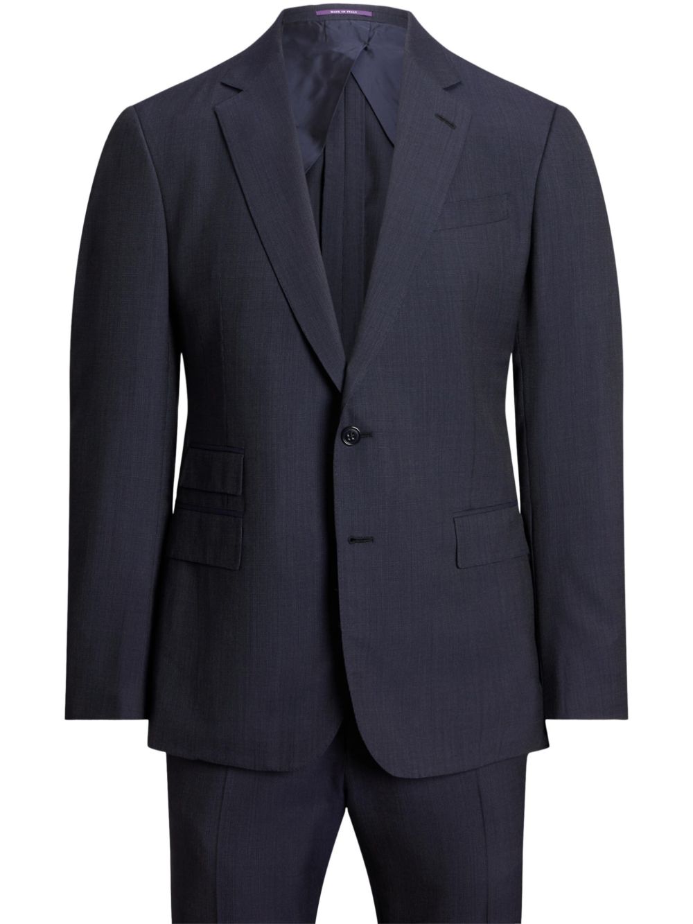Ralph Lauren Purple Label 单排扣西装套装 - 蓝色