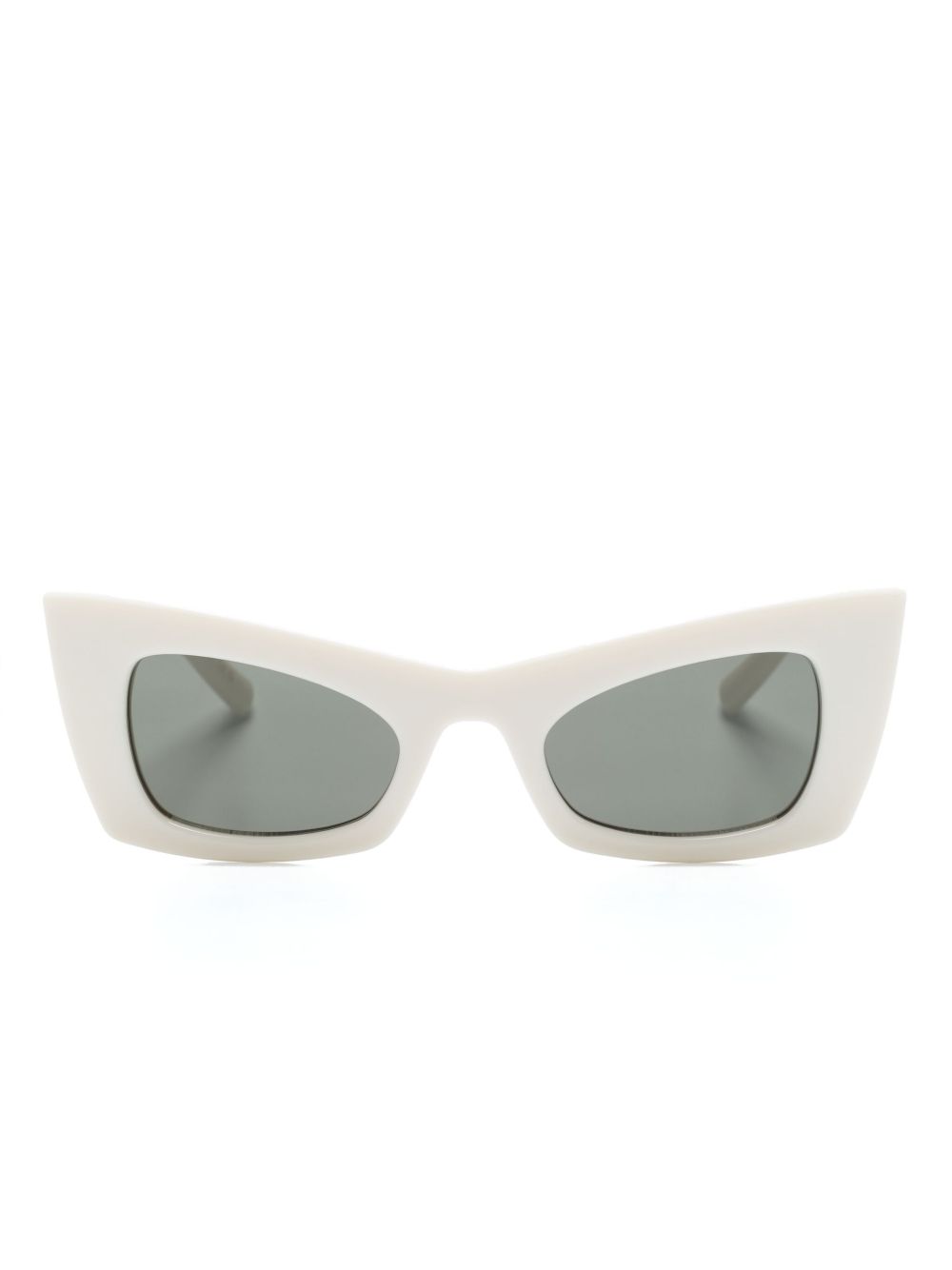 Saint Laurent Eyewear Classic 猫眼框太阳眼镜 - 白色