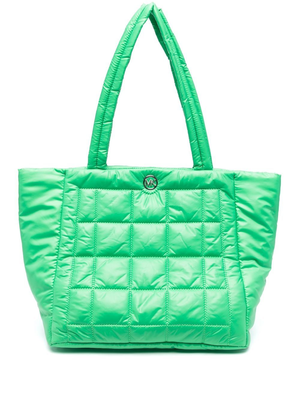 Michael Michael Kors Lilah 绗缝大号托特包 - 绿色