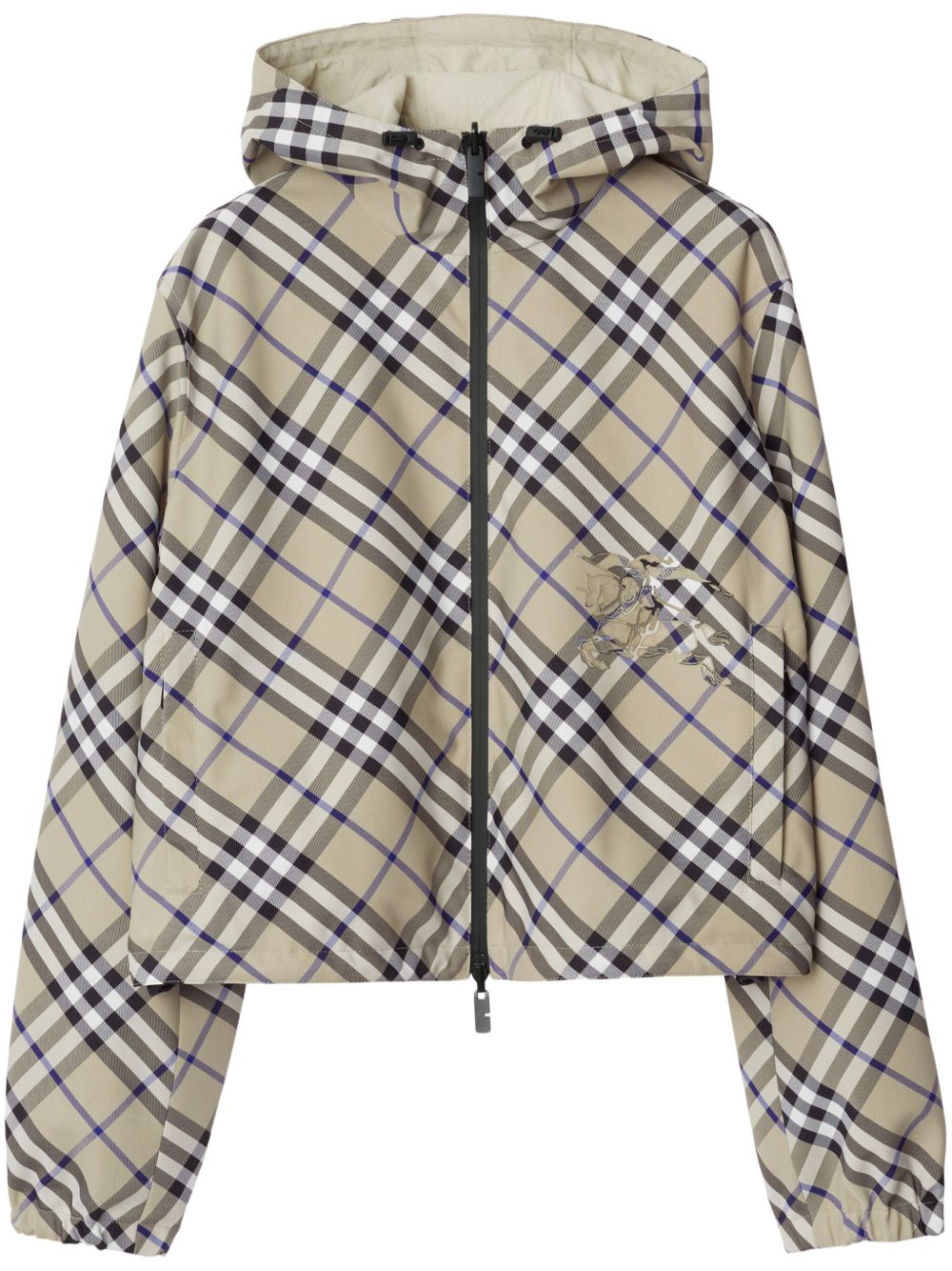 Burberry 双面短款格纹夹克 - 中性色