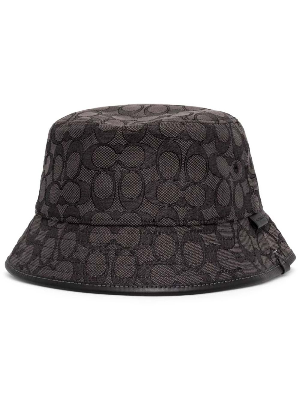 Coach jacquard bucket hat - 褐色
