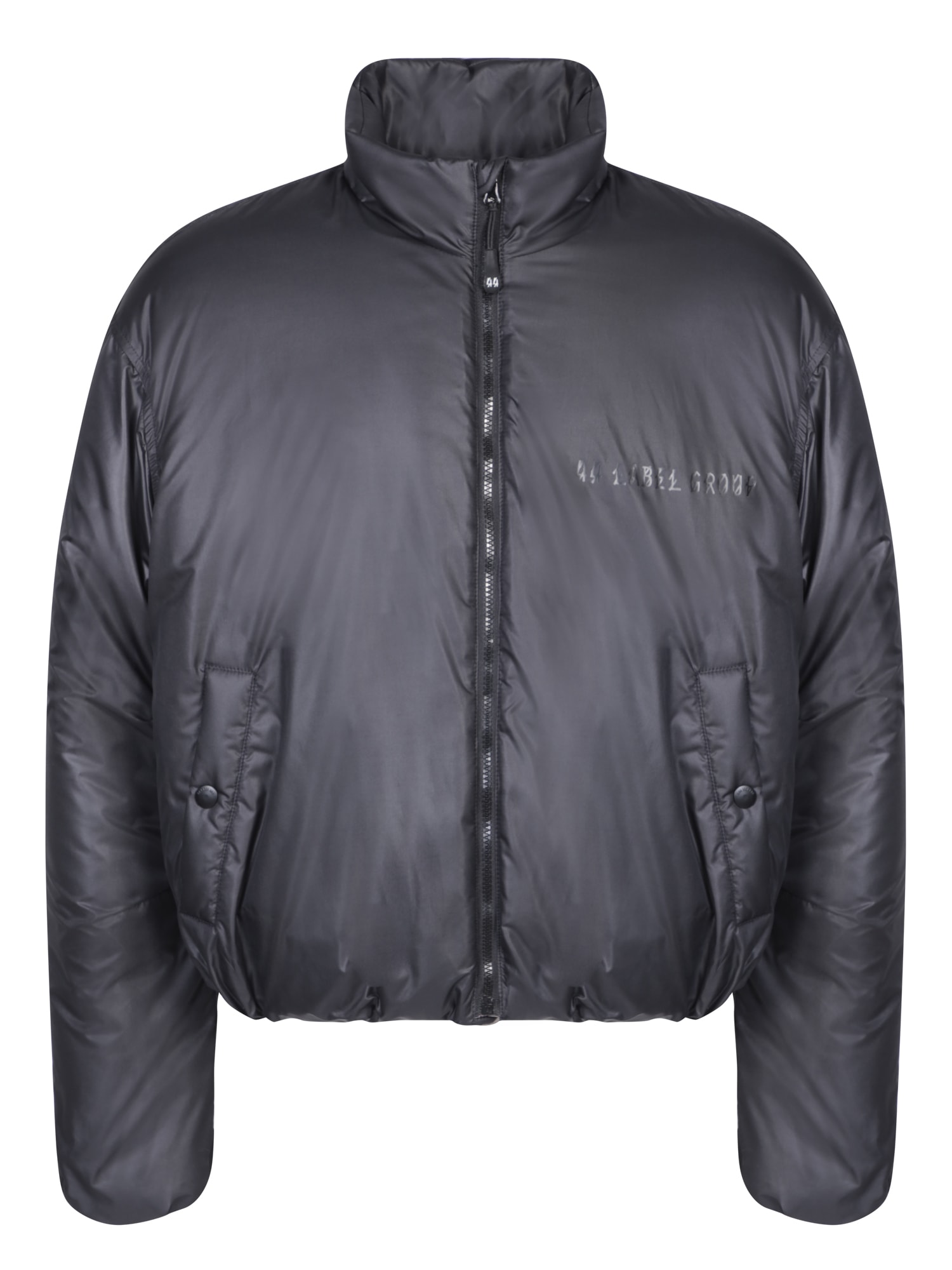 44 Label Group Rear Logo Black Bomber Jacket