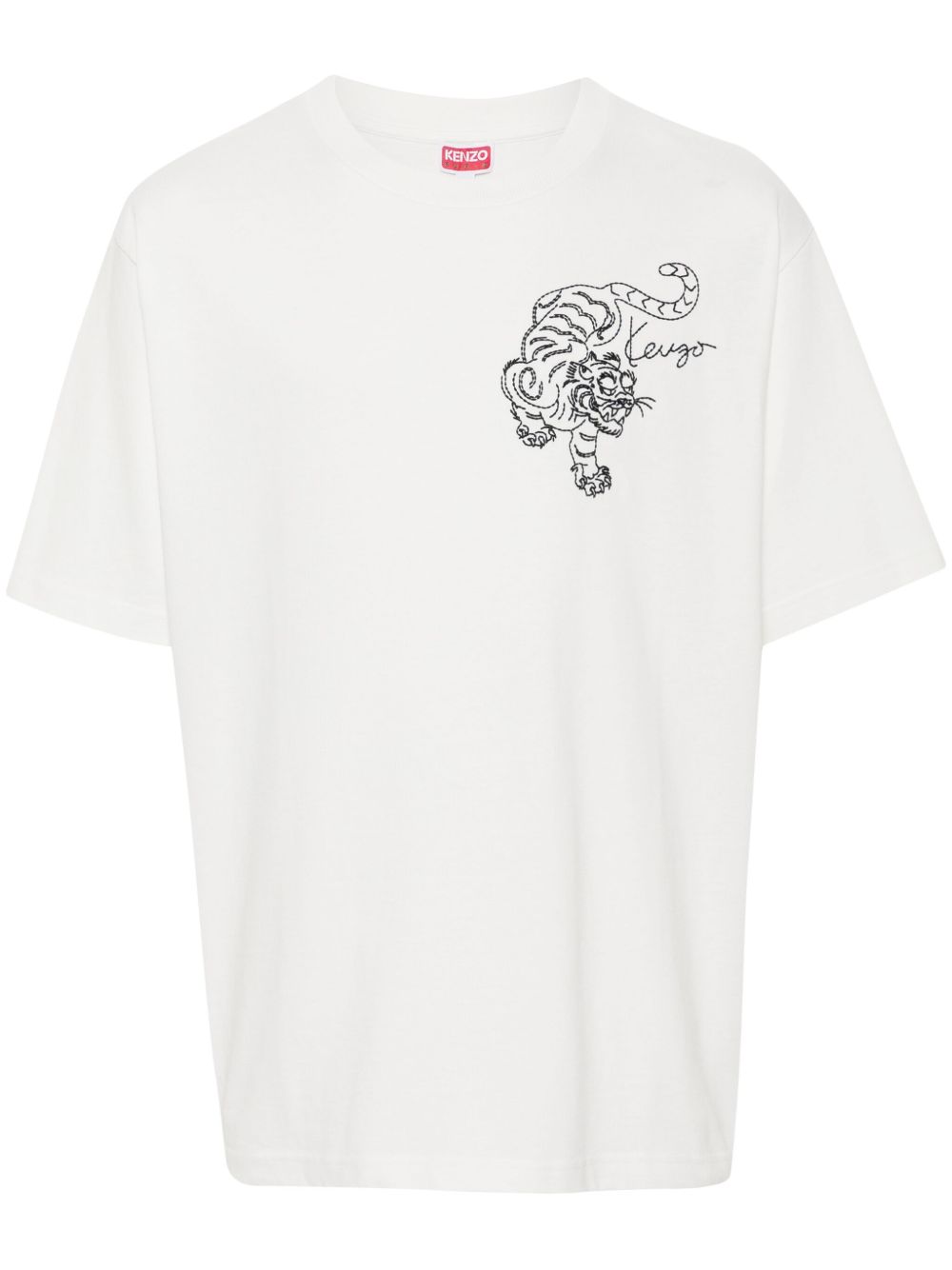 Kenzo Star Tiger T恤 - 白色