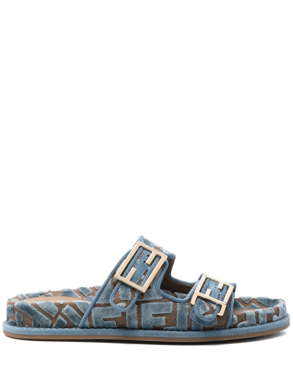 FENDI Fendi Feel 拖鞋 - 蓝色