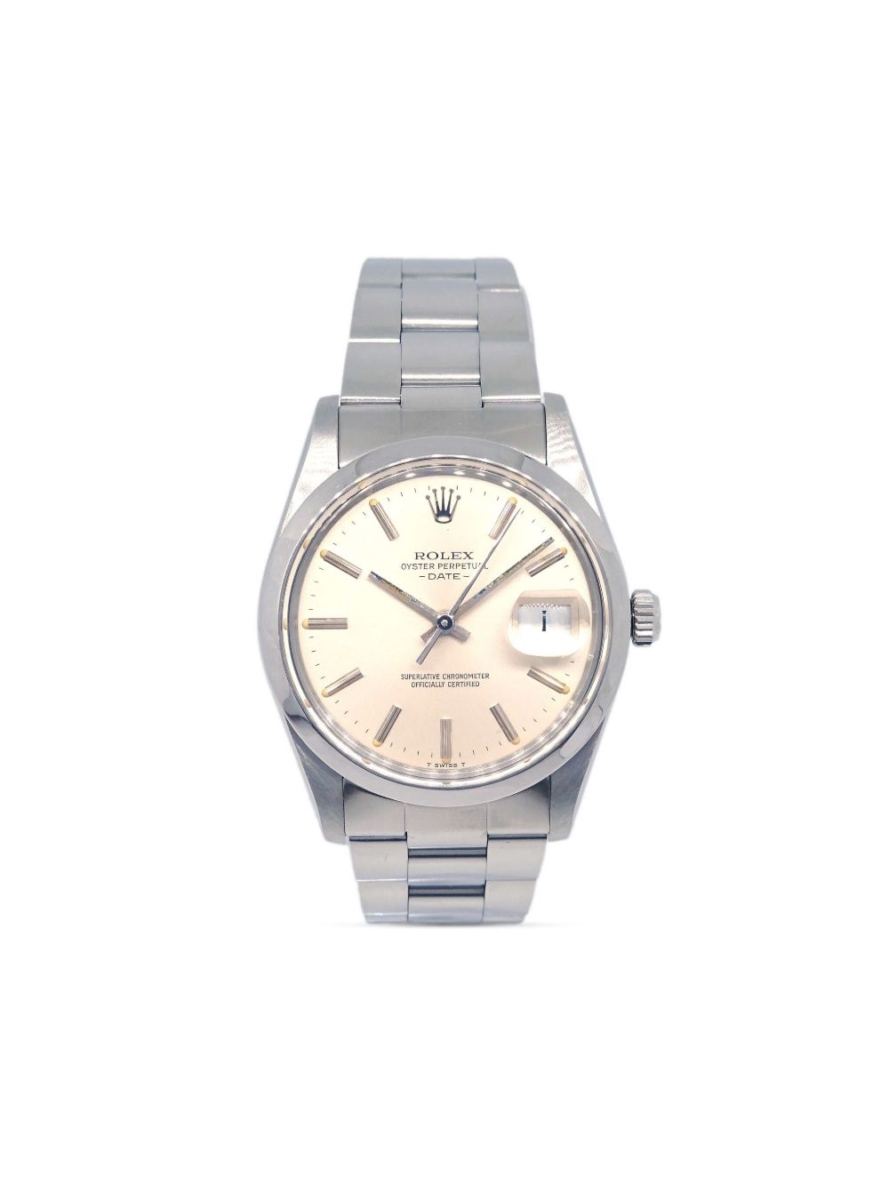 Rolex Oyster Perpetual Date 34毫米腕表（1981年典藏款） - 银色