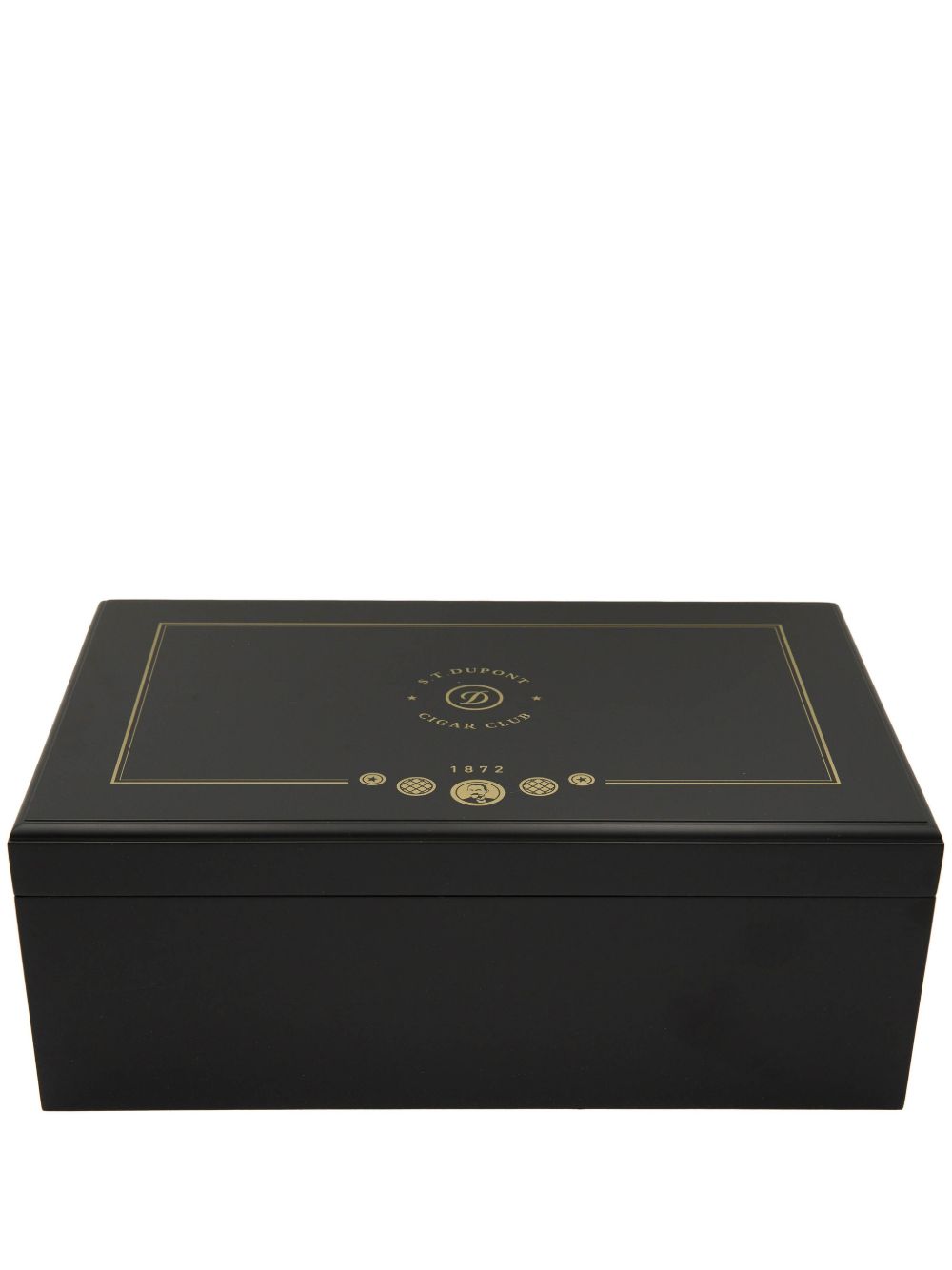 S.T. Dupont Premium Cigar Club 亮漆效果雪茄盒 - 黑色