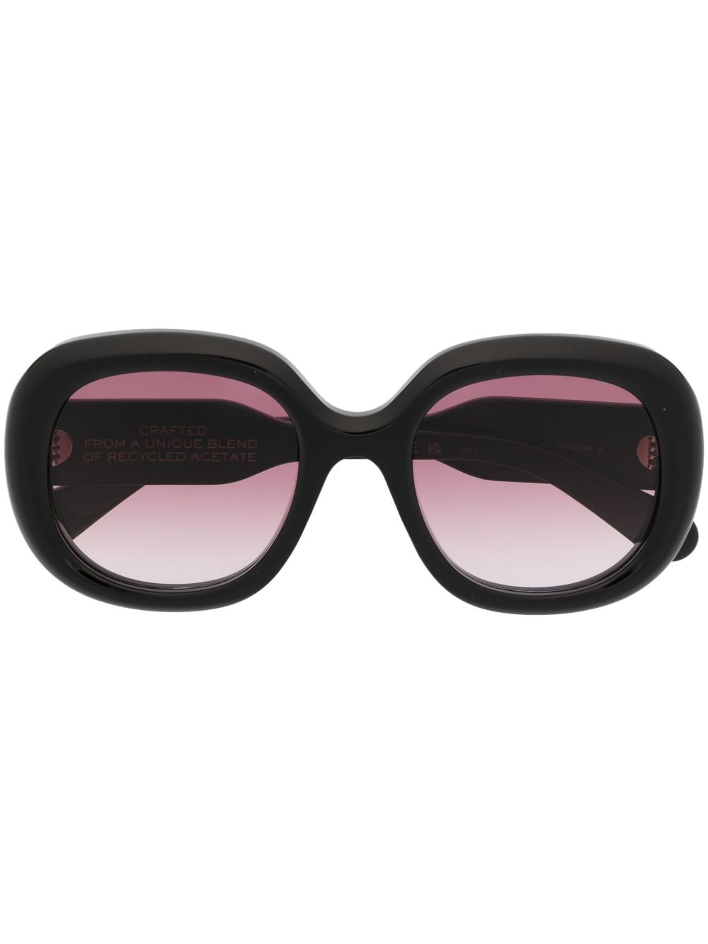 Chloé Eyewear 方框太阳眼镜 - 黑色