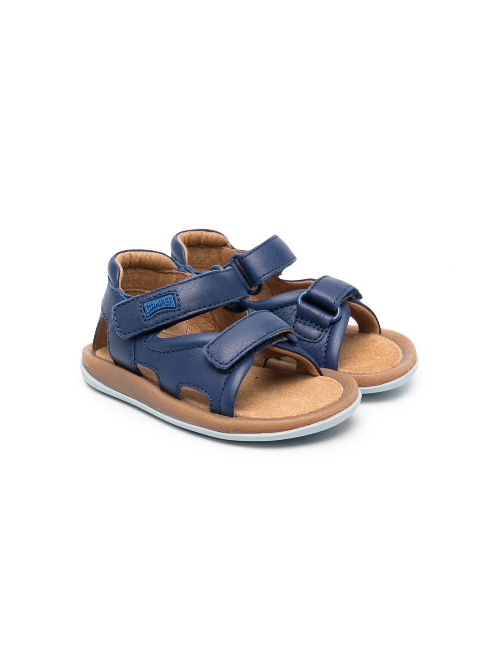 Camper Kids Bicho 皮质凉鞋 - 蓝色