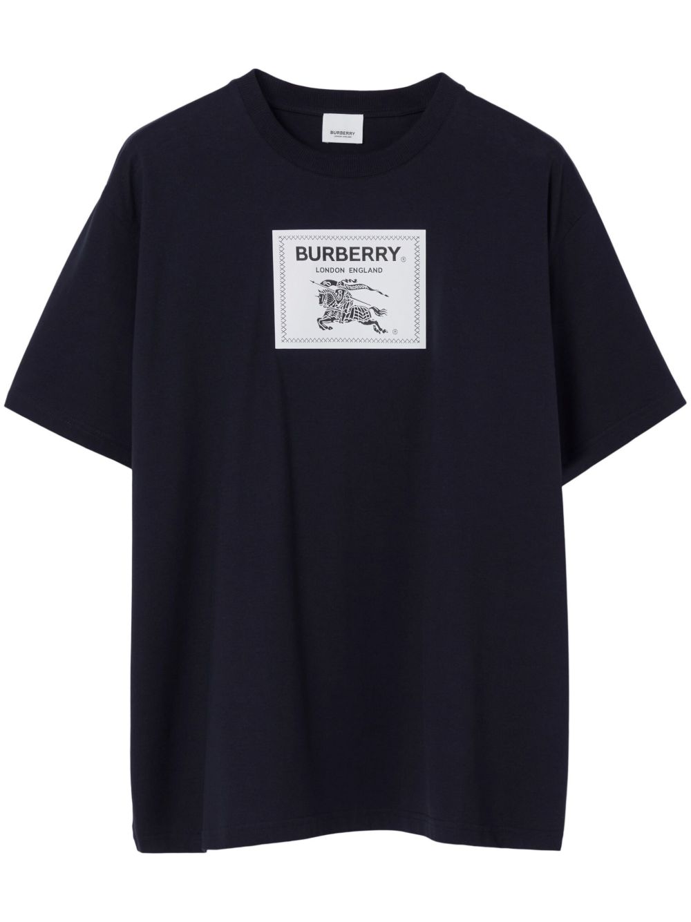 Burberry Prorsum Label 标贴棉T恤 - 蓝色