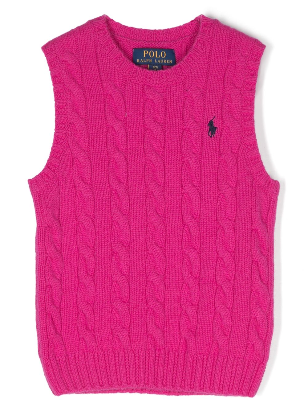 POLO RALPH LAUREN KIDS Polo Pony 刺绣马甲 - 粉色