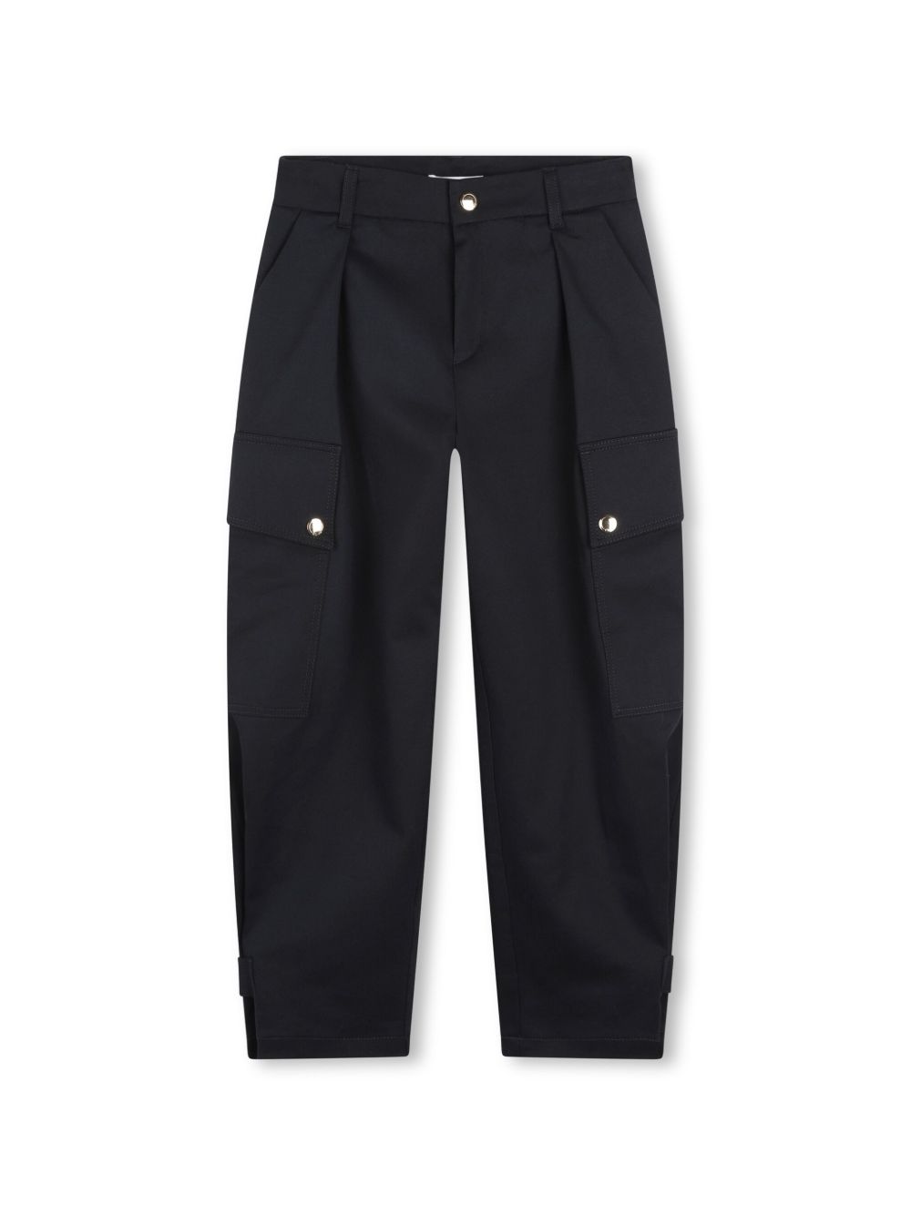 Chloé Kids 弹性棉工装裤 - 蓝色
