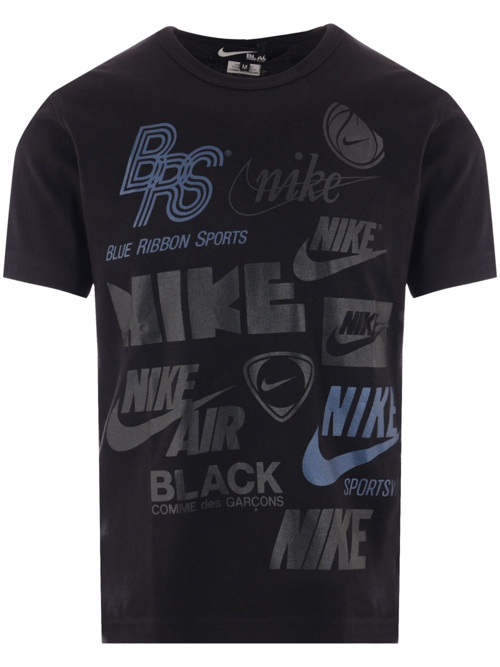 Comme Des Garçons Comme Des Garçons x Nike logo印花棉T恤 - 黑色