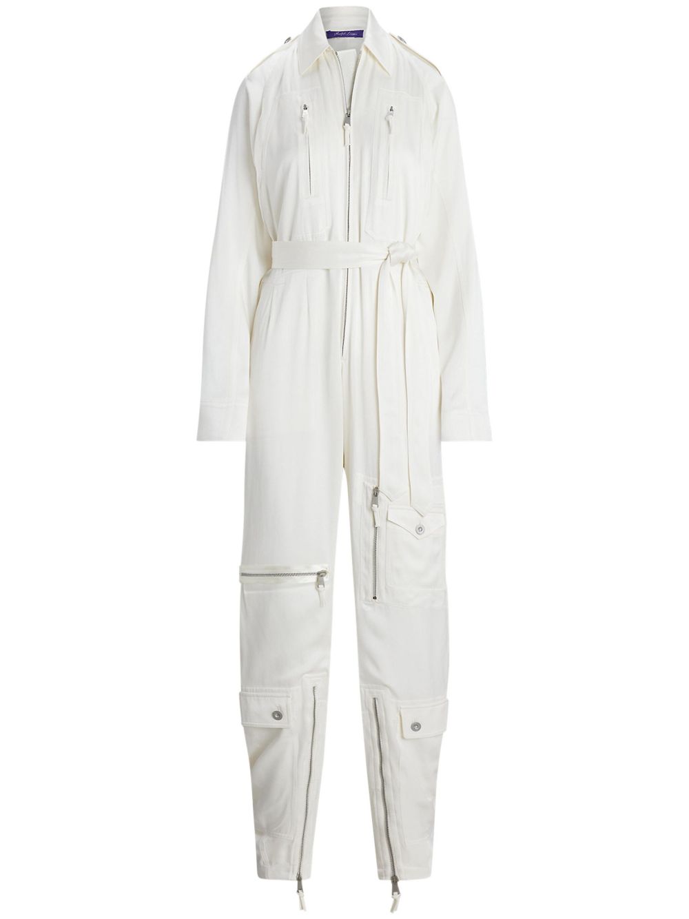 Ralph Lauren Collection Eve 连体长裤 - 白色