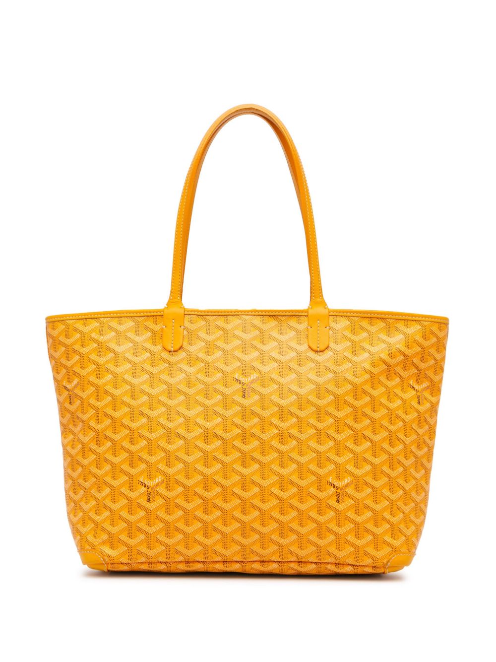 Goyard Pre-Owned Goyardine Artois PM 手提包（2017年典藏款） - 黄色